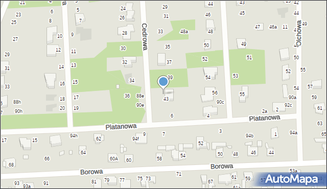 Zduńska Wola, Cedrowa, 41, mapa Zduńska Wola