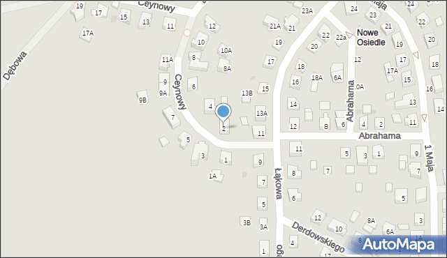 Żukowo, Ceynowy Floriana, dr., 2, mapa Żukowo