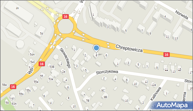 Augustów, Chreptowicza Joachima, 4, mapa Augustów