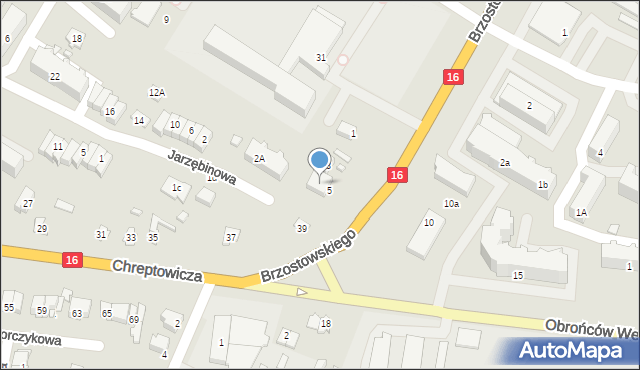 Augustów, Chreptowicza Joachima, 41, mapa Augustów