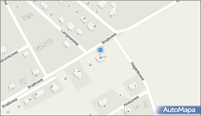 Bartąg, Chabrowa, 26, mapa Bartąg