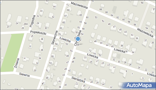 Bełchatów, Chełmińska, 50, mapa Bełchatów