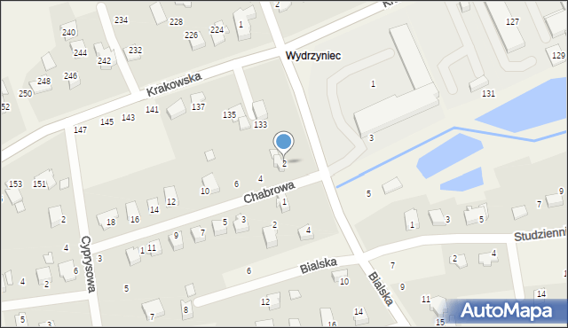 Bestwina, Chabrowa, 2, mapa Bestwina