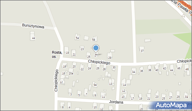 Bielsko-Biała, Chłopickiego Józefa, gen., 27, mapa Bielsko-Białej