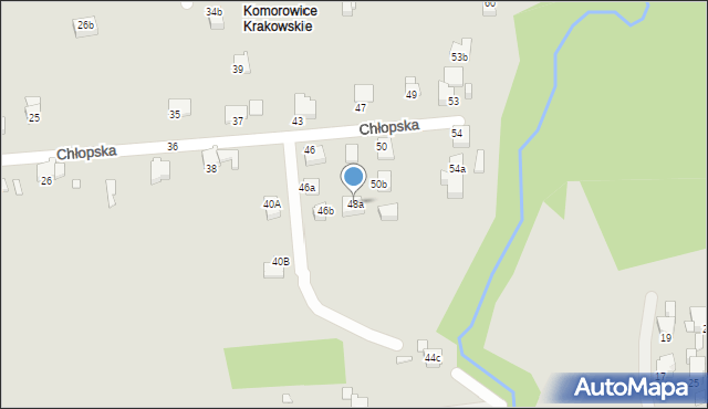 Bielsko-Biała, Chłopska, 48a, mapa Bielsko-Białej