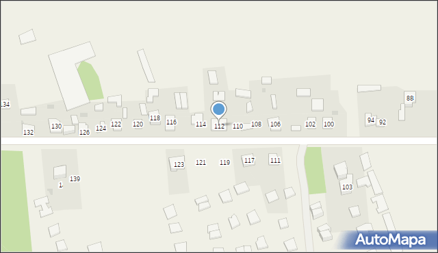 Biskupice, Chorońska, 112, mapa Biskupice