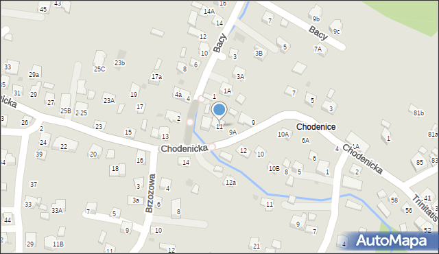 Bochnia, Chodenicka, 11, mapa Bochni