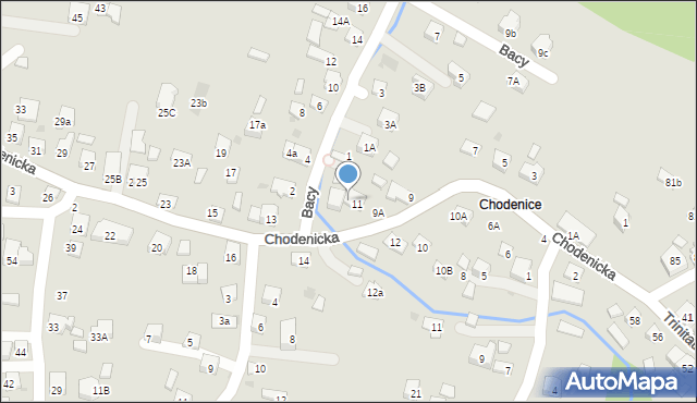 Bochnia, Chodenicka, 11A, mapa Bochni