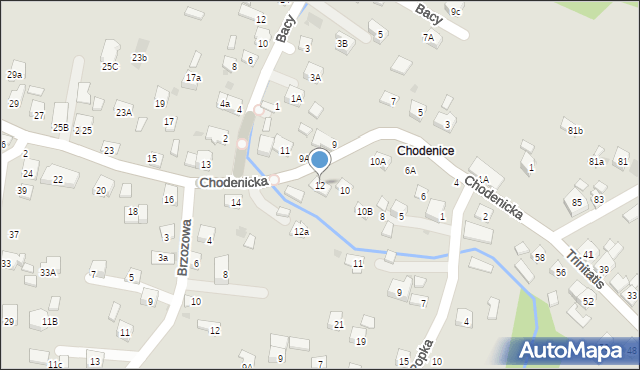 Bochnia, Chodenicka, 12, mapa Bochni