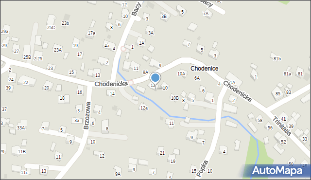 Bochnia, Chodenicka, 12b, mapa Bochni