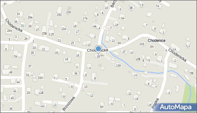 Bochnia, Chodenicka, 14, mapa Bochni