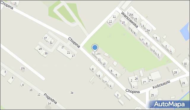 Boguszów-Gorce, Chopina Fryderyka, 12, mapa Boguszów-Gorce