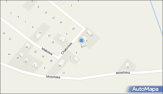 Borkowice, Chabrowa, 6, mapa Borkowice