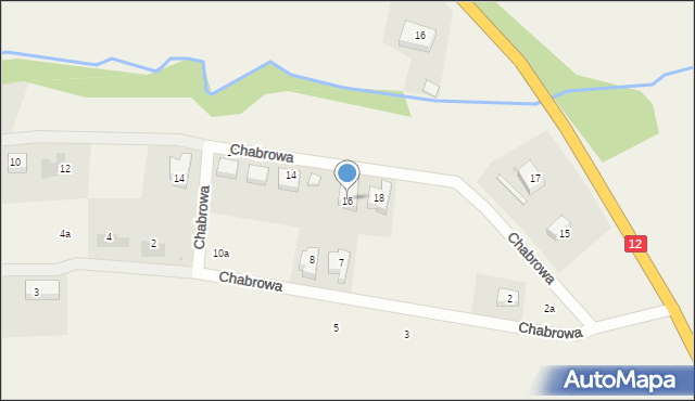 Bożnów, Chabrowa, 16, mapa Bożnów