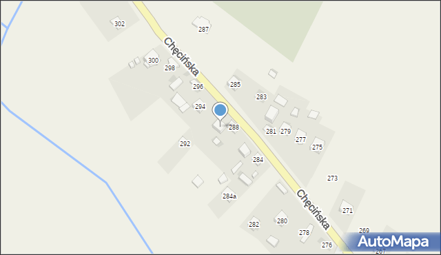 Brzeziny, Chęcińska, 290, mapa Brzeziny