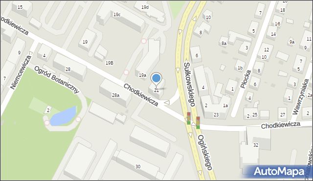 Bydgoszcz, Chodkiewicza Jana Karola, hetm., 21, mapa Bydgoszczy