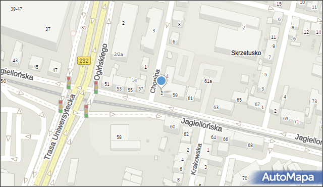 Bydgoszcz, Chopina Fryderyka, 2, mapa Bydgoszczy