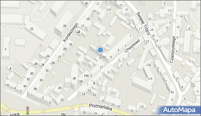 Bydgoszcz, Chwytowo, 10, mapa Bydgoszczy