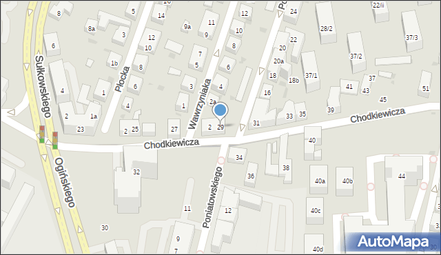 Bydgoszcz, Chodkiewicza Jana Karola, hetm., 29, mapa Bydgoszczy