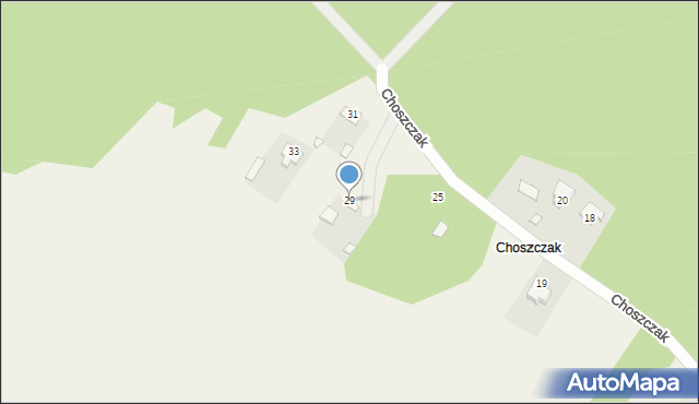 Bykowizna, Choszczak, 29, mapa Bykowizna