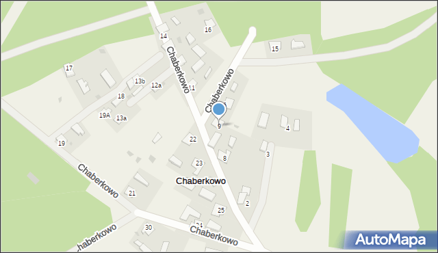 Chaberkowo, Chaberkowo, 9, mapa Chaberkowo