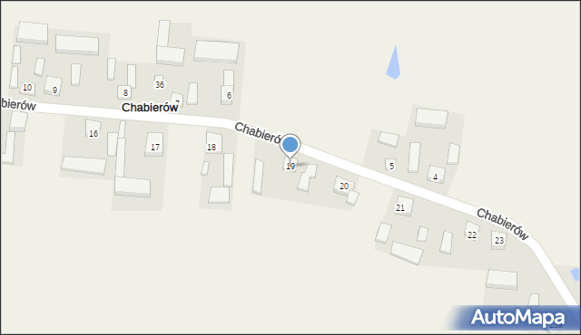 Chabierów, Chabierów, 19, mapa Chabierów