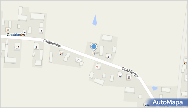 Chabierów, Chabierów, 5, mapa Chabierów