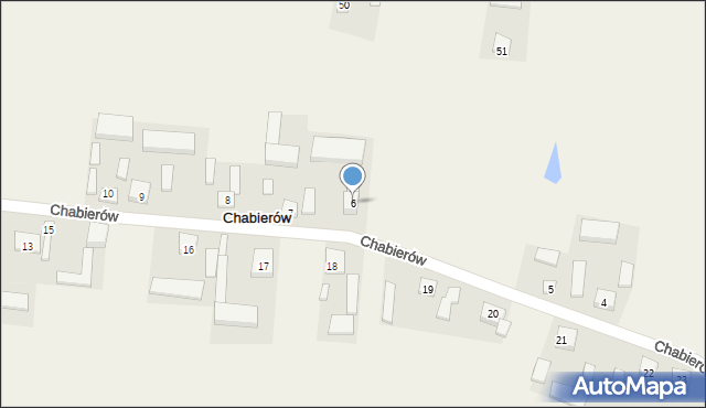 Chabierów, Chabierów, 6, mapa Chabierów