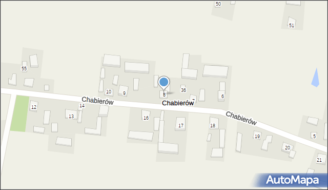 Chabierów, Chabierów, 8, mapa Chabierów