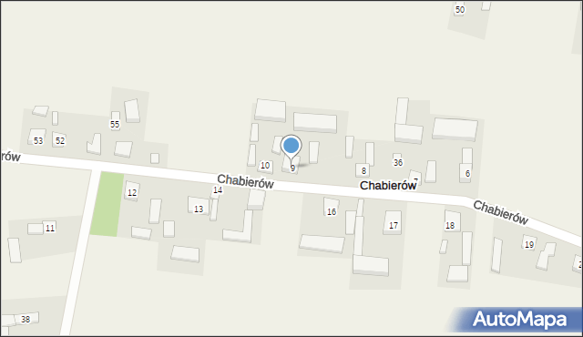 Chabierów, Chabierów, 9, mapa Chabierów