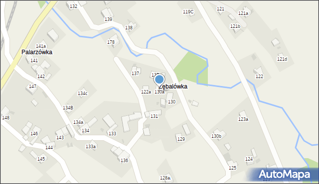 Chabówka, Chabówka, 130a, mapa Chabówka