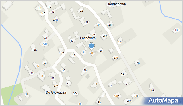Chabówka, Chabówka, 28, mapa Chabówka
