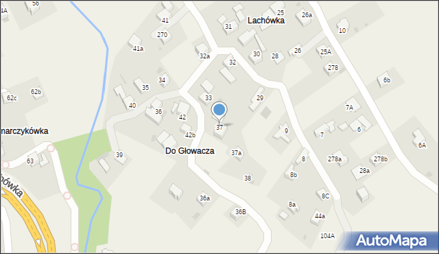 Chabówka, Chabówka, 37, mapa Chabówka