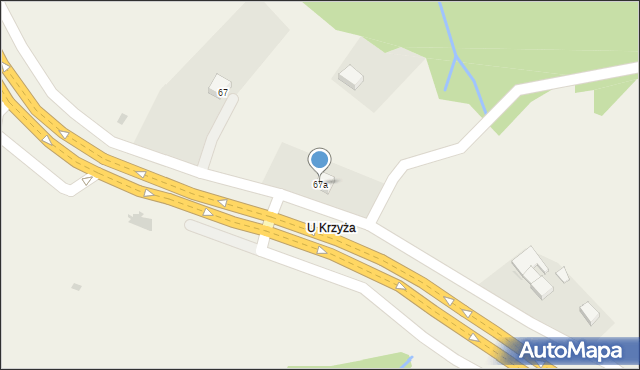 Chabówka, Chabówka, 67a, mapa Chabówka