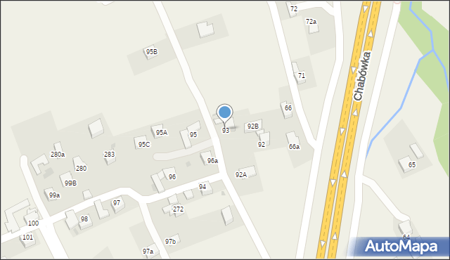 Chabówka, Chabówka, 93, mapa Chabówka