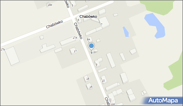 Chabówko, Chabówko, 8, mapa Chabówko