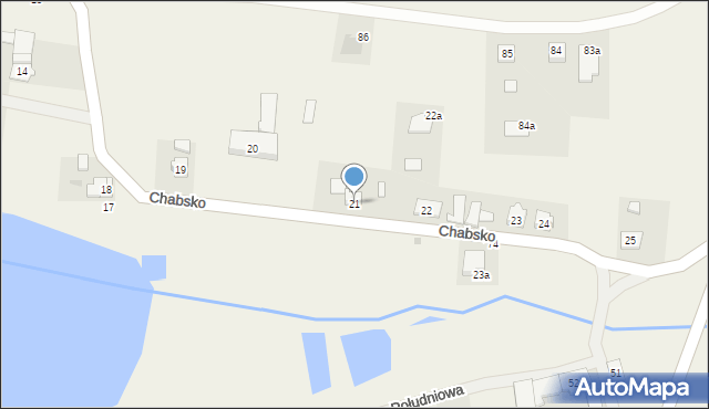 Chabsko, Chabsko, 21, mapa Chabsko