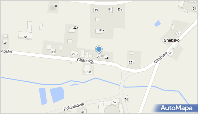 Chabsko, Chabsko, 23, mapa Chabsko