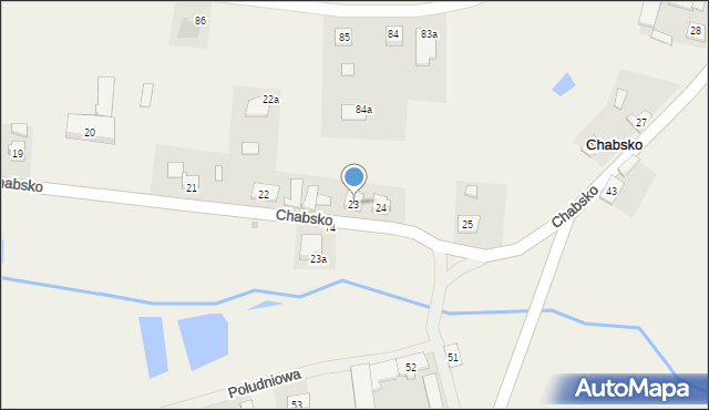 Chabsko, Chabsko, 23, mapa Chabsko