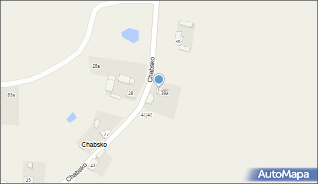 Chabsko, Chabsko, 40, mapa Chabsko