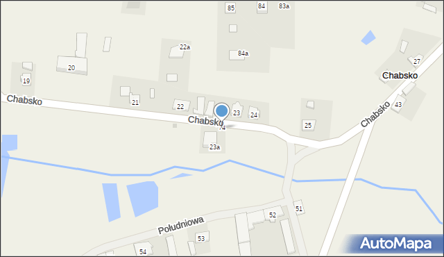 Chabsko, Chabsko, 74, mapa Chabsko