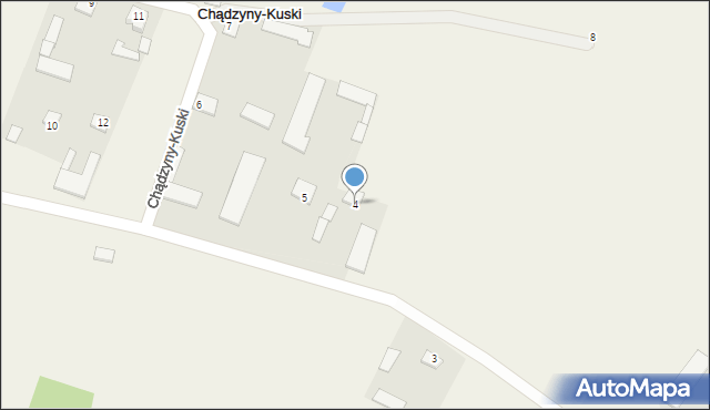 Chądzyny-Kuski, Chądzyny-Kuski, 4, mapa Chądzyny-Kuski