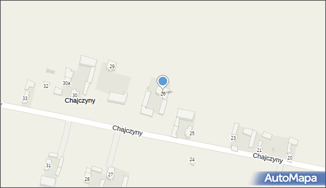 Chajczyny, Chajczyny, 26, mapa Chajczyny