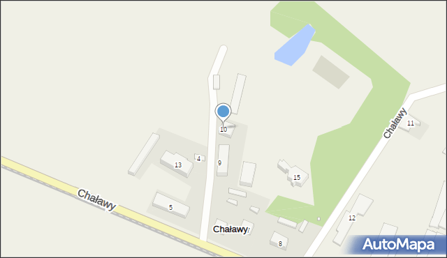 Chaławy, Chaławy, 10, mapa Chaławy