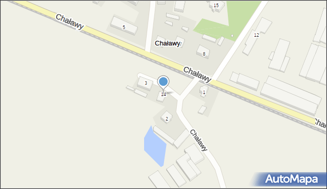 Chaławy, Chaławy, 14, mapa Chaławy