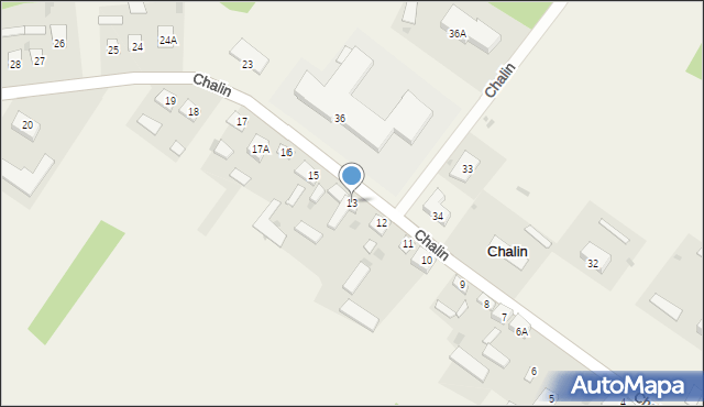 Chalin, Chalin, 13, mapa Chalin