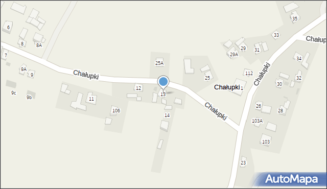 Chałupki, Chałupki, 13, mapa Chałupki