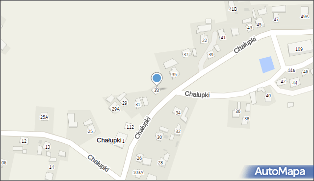 Chałupki, Chałupki, 33, mapa Chałupki