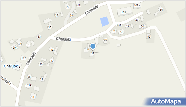 Chałupki, Chałupki, 38, mapa Chałupki