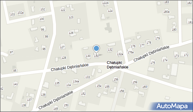 Chałupki Dębniańskie, Chałupki Dębniańskie, 131, mapa Chałupki Dębniańskie